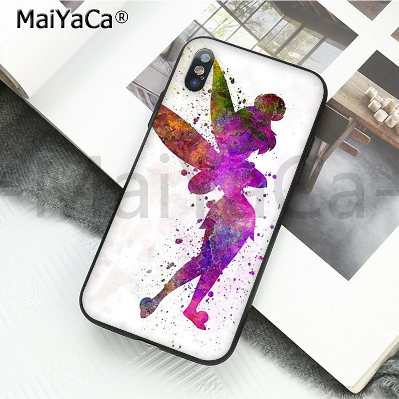 A7 MaiYaCa Забавный чехол для телефона, чехол Питер Пэн, Венди, Тинкербелл, Динь-Динь, для Apple iphone 11 pro 8 7 66S Plus X XS MAX 5S SE XR - Цвет: A7