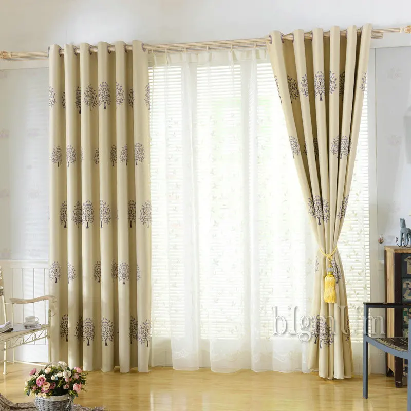 Новое поступление деревенские пасторальные оконные шторы для гостиной