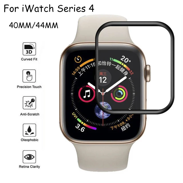 3D изогнутая Защитная пленка для Apple Watch серии 1/2/3 iWatch 44 мм 40 42 38 не стекло |