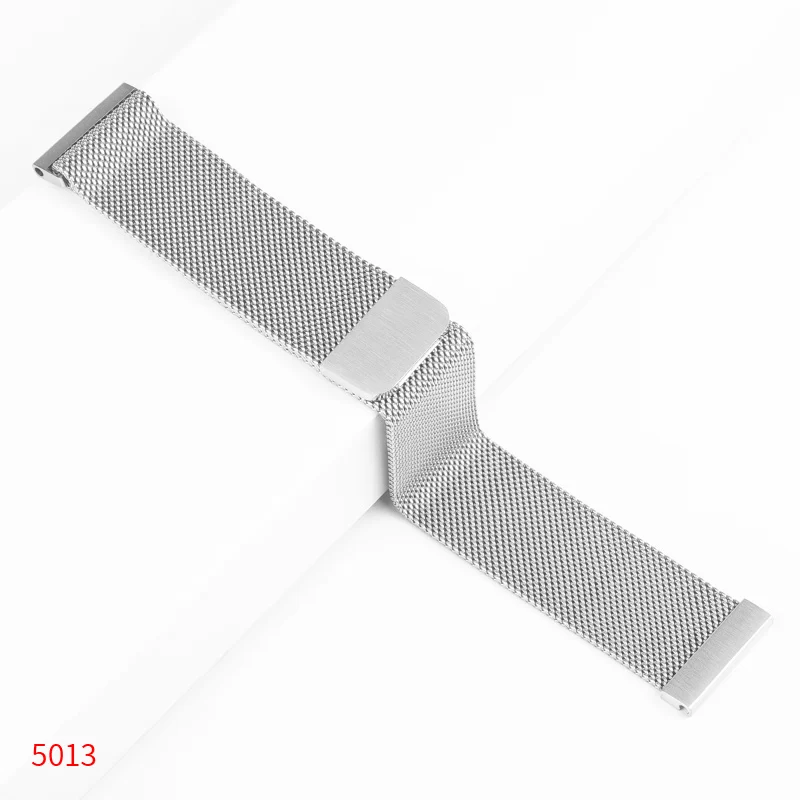 20 мм Миланская Петля Браслет Для lenovo watch X Plus магнитная пряжка регулируемый размер lenovo часы ремешок из нержавеющей стали - Цвет ремешка: Серебристый
