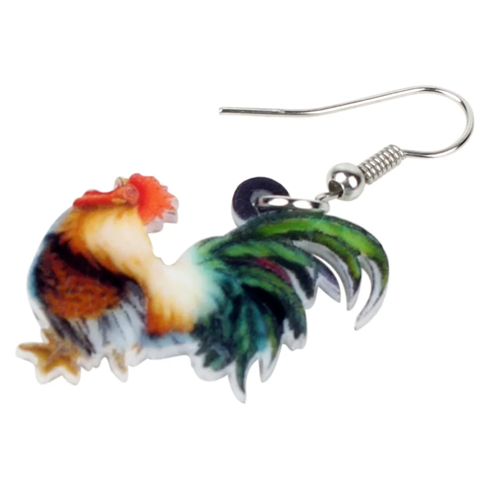 WEVENI акриловая Цветочная курица искусственная кожа новая Длинная подвеска модные