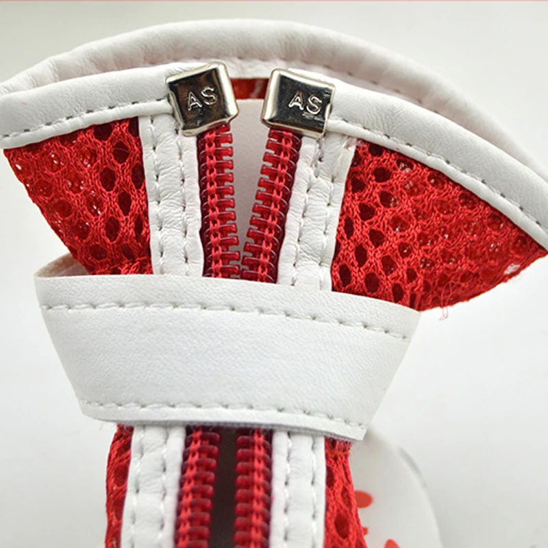 4 шт./лот весенне летние сапоги для домашних животных дышащая обувь собак из