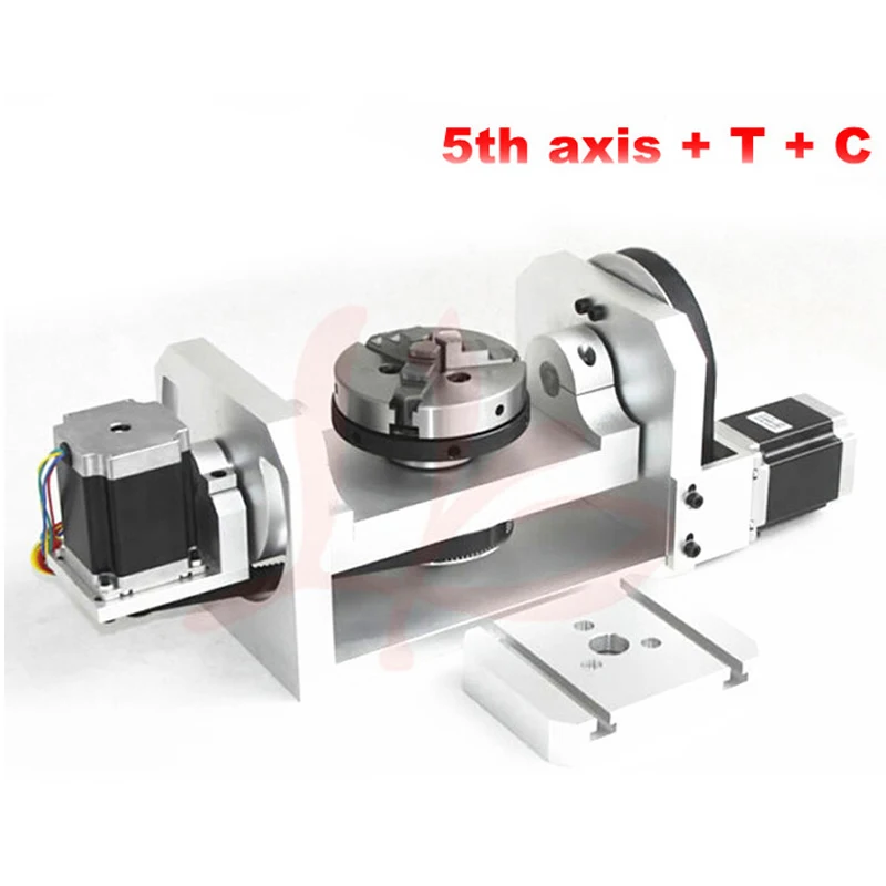 CNC 4th axis 5th axis роторная ось с зажимом для фрезерного станка с ЧПУ