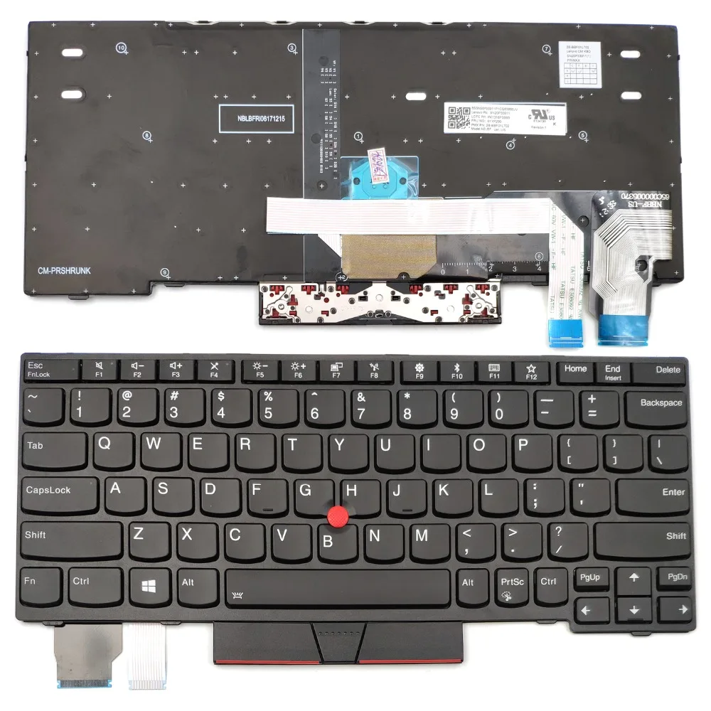 Новая клавиатура для ноутбука Lenovo Thinkpad X280 Тип 20KF 20KE Series US с подсветкой