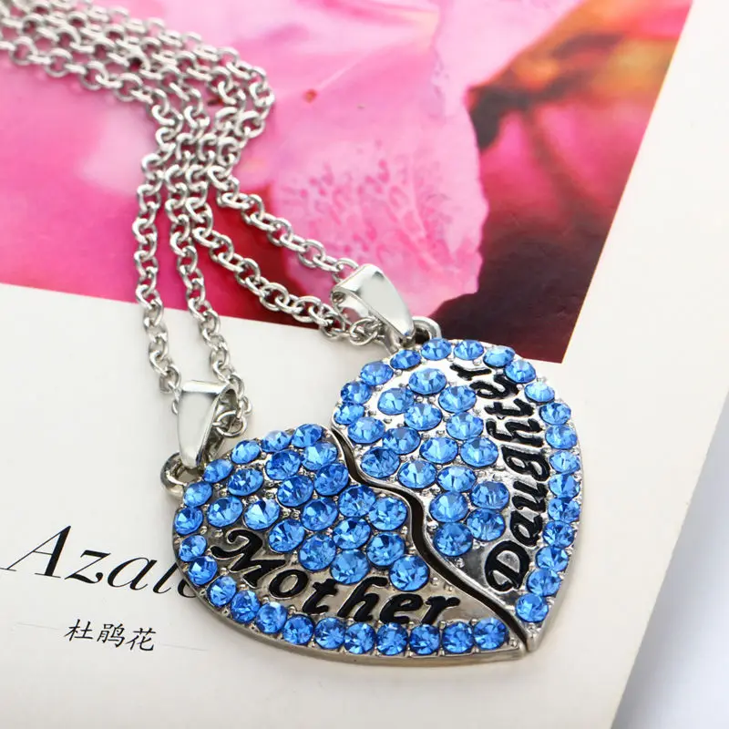 Ожерелье с подвеской в виде сердца кристаллами 2 шт.|heart pendant necklace|choker necklacenecklace women |