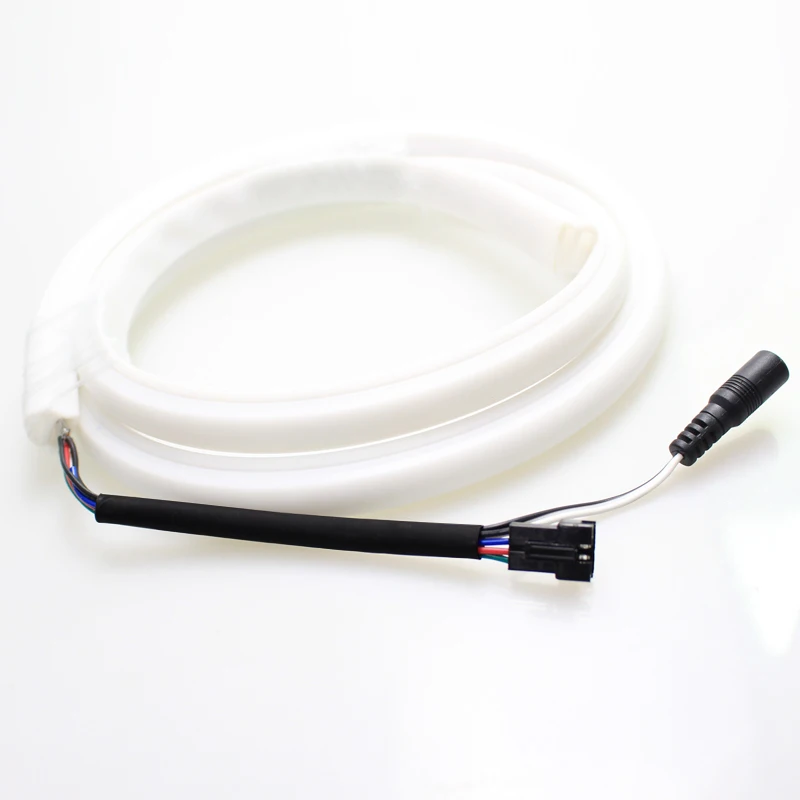 Светодиодная Радужная лента в белый корпус 12 пост. Тока WS2811 10 IC 30 светодиодов RGB