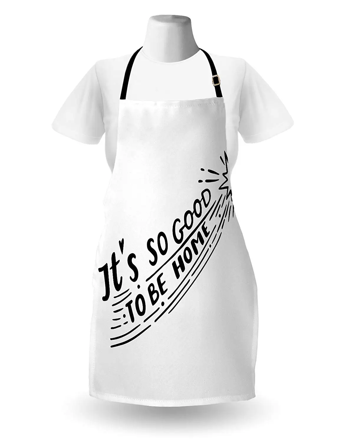 It's Good To Be Home Apron Shooting Stars with Tail Inspired Alignment Hand Written Quote Kitchen Accessories for Cooking Baking | Дом и