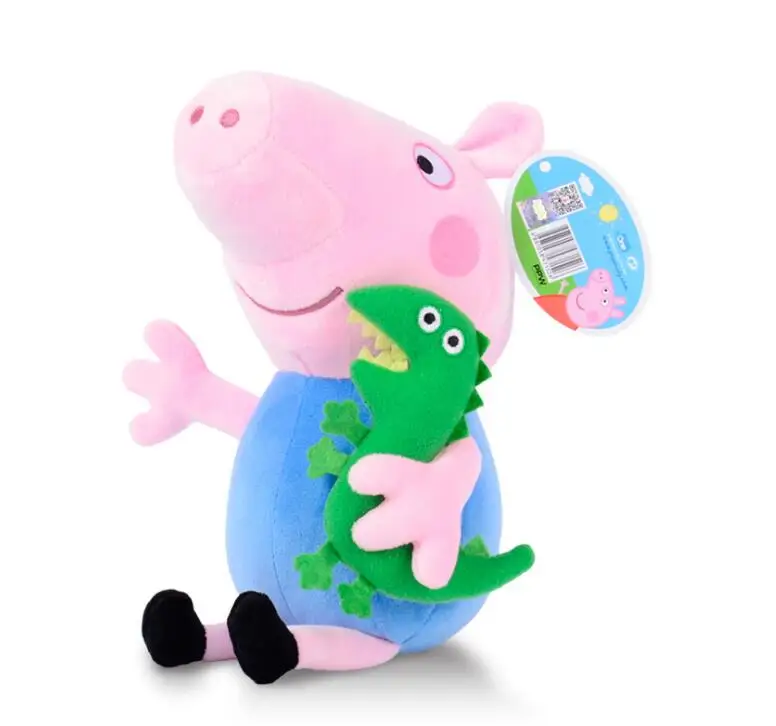 19 см оригинальный бренд Peppa Свинья Мягкие плюшевые игрушки Пеппа Джордж Семья