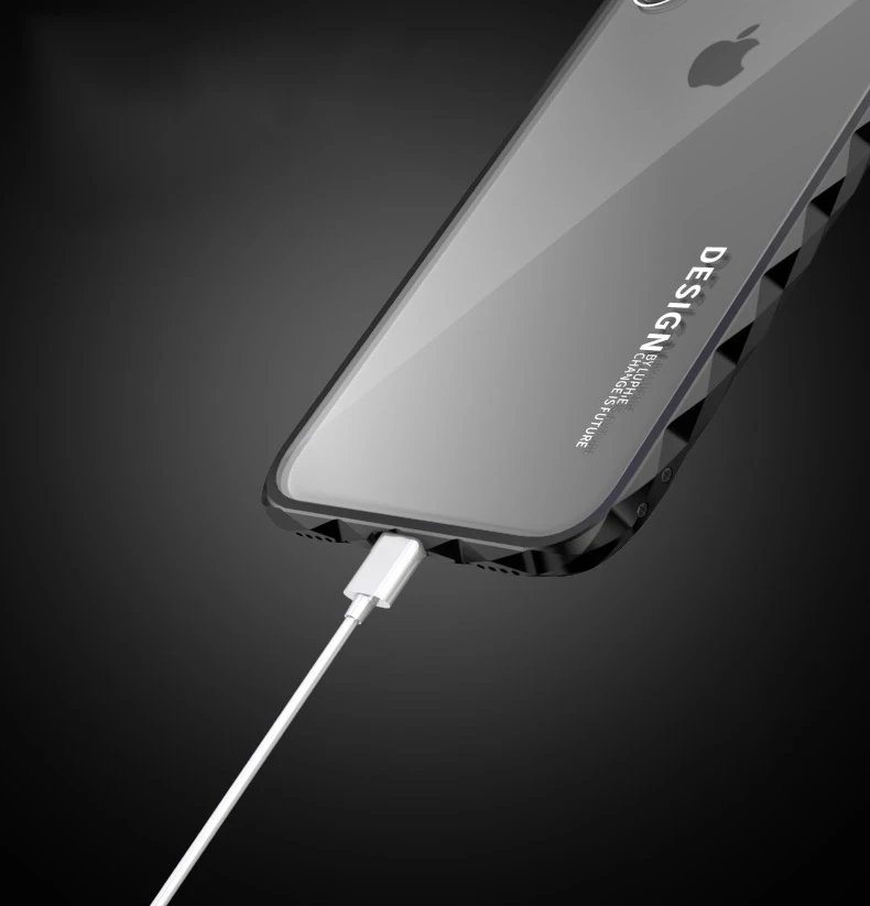 LUPHIE 2 в 1 чехол для Apple iPhone X чехол Роскошный Алюминиевый металлический бампер+ прозрачный акриловый чехол набор чехол для телефона s для iPhone X