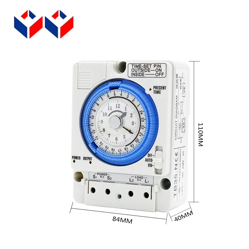 220VAC TB35N 15 минут аналоговая механическая настройка Din Rail выключатель с таймером Time
