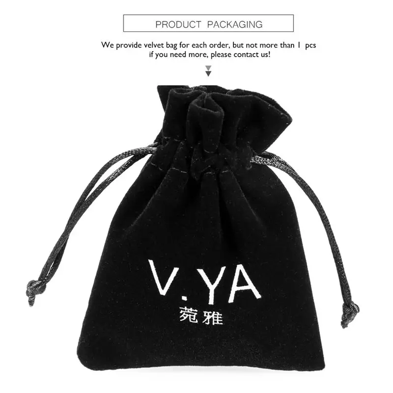 

V.Ya Romantic Stainless Steel Fashion Name Nacklace Women/Men Encourage Gift Sliver Color Laser Necklace Dropship