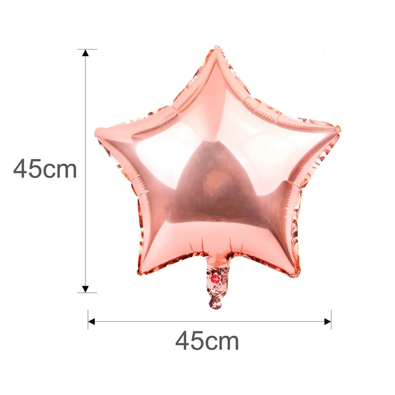 Воздушные шары из алюминиевой фольги розового золота медный Золотой воздушный