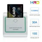 Белый зеленый сторона 13,56 МГц переключатель карты отеля Rfid номер ключ держатель Вставить Keycard взять питание