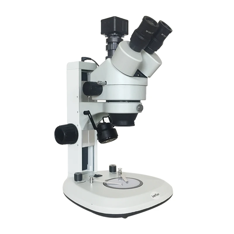LeeTun 3.5X-90X Digital Zoom Illuminated Industrial Stereo Microscope Trinocular Head Top Bottom LED Light 5.0MP USB Camera | Инструменты