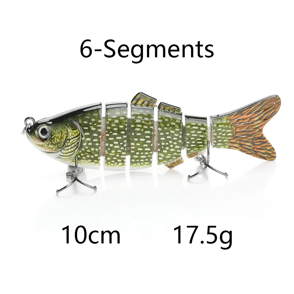 C-7 VTAVTA, 10 см, 20 г, воблеры для рыбалки, 6 сегментов, Swimbait, рыболовные приманки, кренкбейт, Мульти соединенная жесткая приманка, искусственная приманка, приманка для рыбы - Цвет: C-7