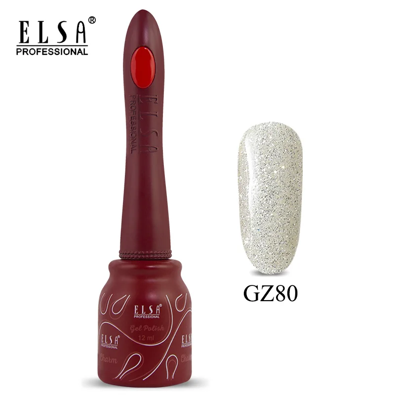 GZ80 Elsa 12 мл DIY Гель-лак для ногтей Французский стиль УФ набор гель-лаков для ногтей отмачиваемый 80 цветов серия лак для ногтей телесный цвет гель - Цвет: GZ80