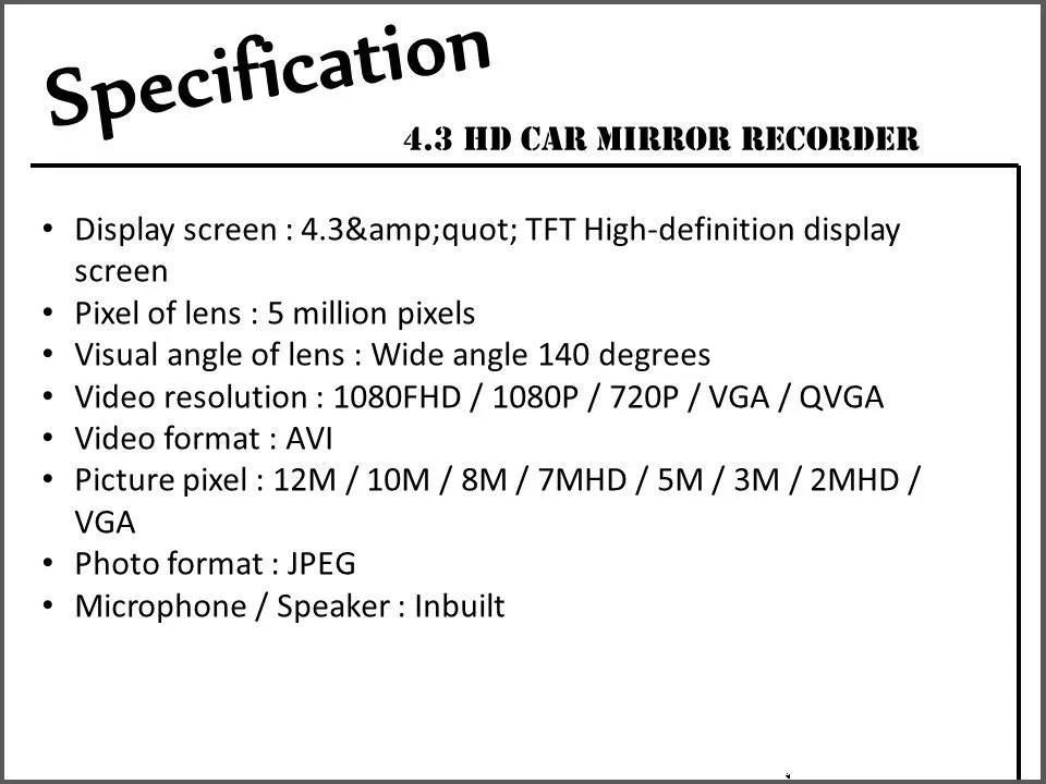 4 3 двойной объектив зеркало заднего вида камера видео цифровой видеорегистратор