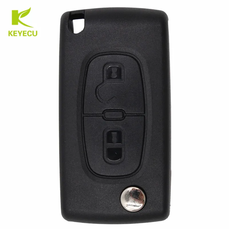 Ключ дистанционного управления KEYECU 2BTN 433 МГц ID46 для Citroen Berlingo C2 C3 C4 Picasso C5 C6 C8 Saxo Xsara