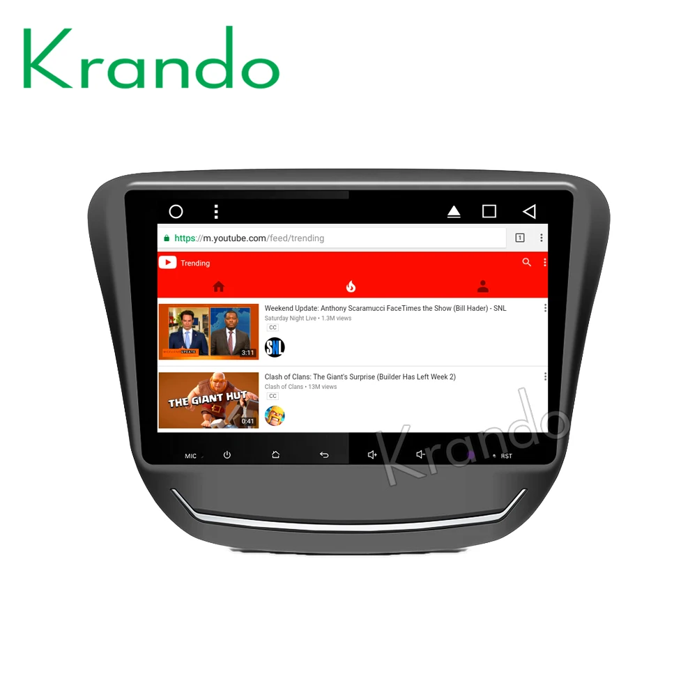 Автомобильный мультимедийный плеер Krando на Android 8 1 с большим сенсорным экраном 9