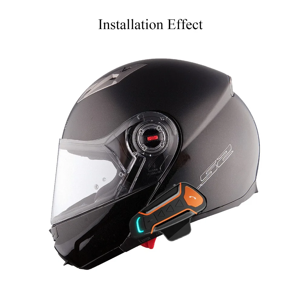2 шт. водонепроницаемый 100% мотоциклетный шлем Интерком WT003 1000 m Moto Bluetooth гарнитура