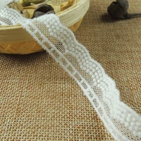 1yards latest embroidery lace trim 1 6cm white lace fabric ribbon sewing laces guipure craft supplies tela encaje dentelle rt33