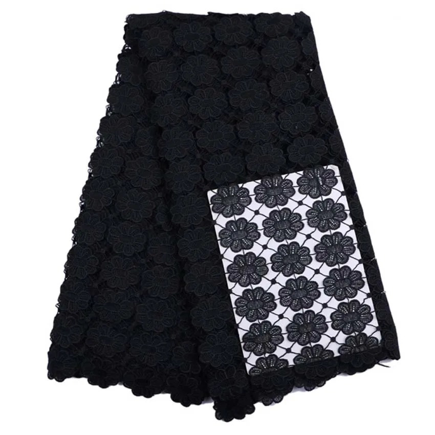 Белая африканская кружевная ткань высокое качество Свадебное кружево 2018 5 ярдов