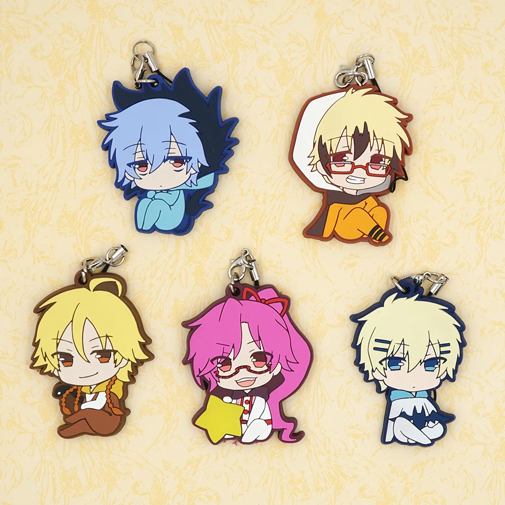 Резиновый брелок Servamp с аниме вампиром KURO TETSU Snow Lily HYDE|japanese anime|keychain animekeychain rubber |