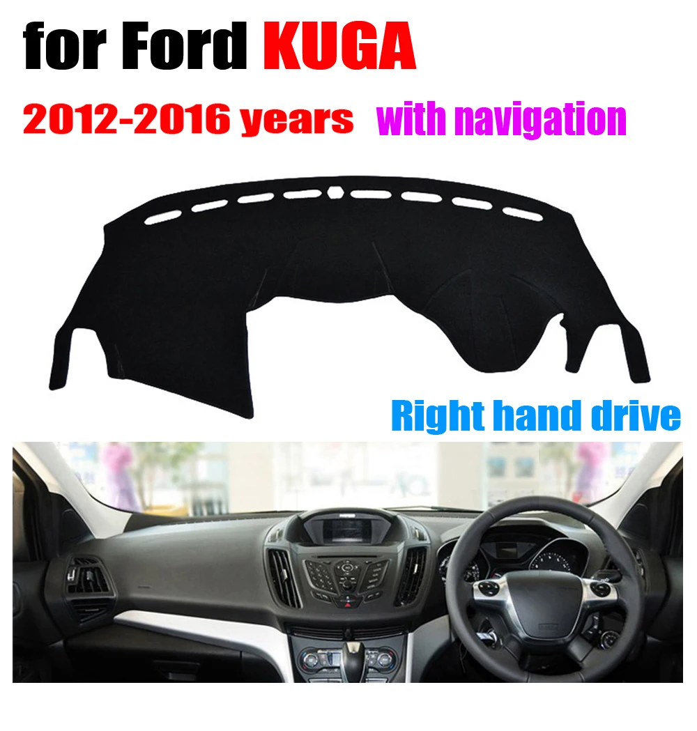 Чехлы для приборной панели автомобиля коврик FORD Escape/KUGA с навигацией 2012-2016 правого