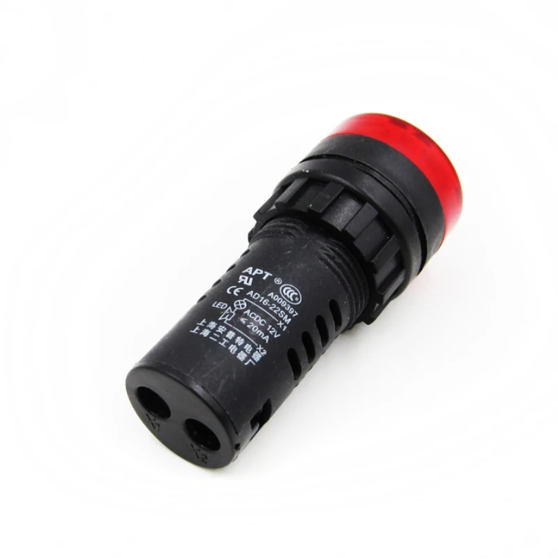 AD16 22SM AC 12 В 22 мм флэш светло красный светодиод активный зуммер Индикатор|indicator