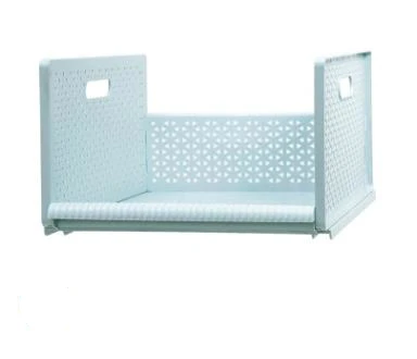 Blue Large Полый шкаф для хранения ящик для хранения ящиков дизайн складные Многослойные полки пластиковые сортировочные полки для хранения - Цвет: Blue Large