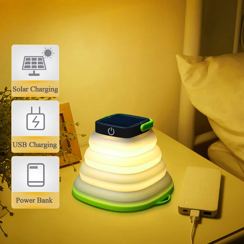 Складной светодиодный фонарь для кемпинга водонепроницаемый уличный палатки