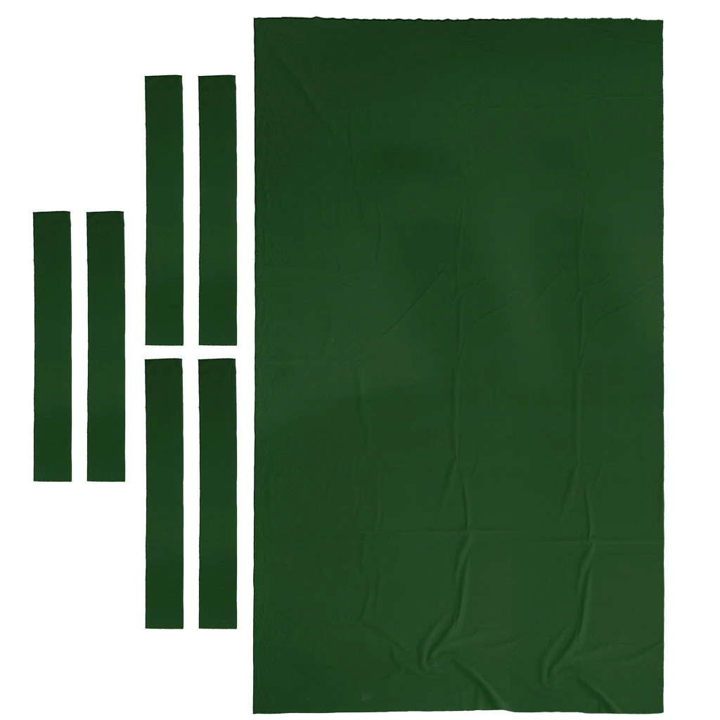 Green 2.8x1.5m Профессиональный 9 футов бильярдный стол войлок+ 6 войлочных полосок бильярдный снукер ткань войлок для 9 футов стол 0,6 мм бильярдные аксессуары - Цвет: Green 2.8x1.5m