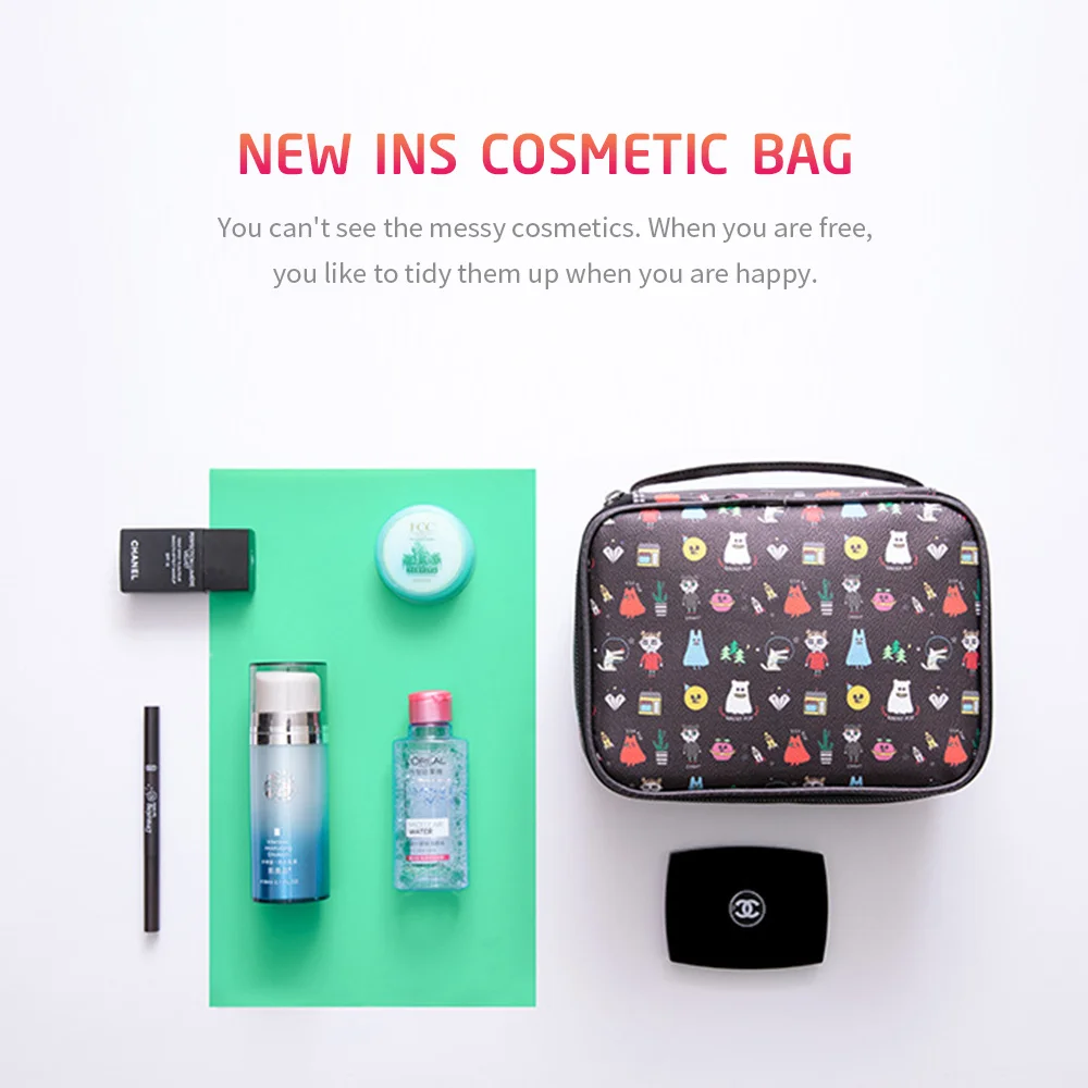Новинка Ins онлайн звезда Милая Косметичка Портативный Pro Водонепроницаемый
