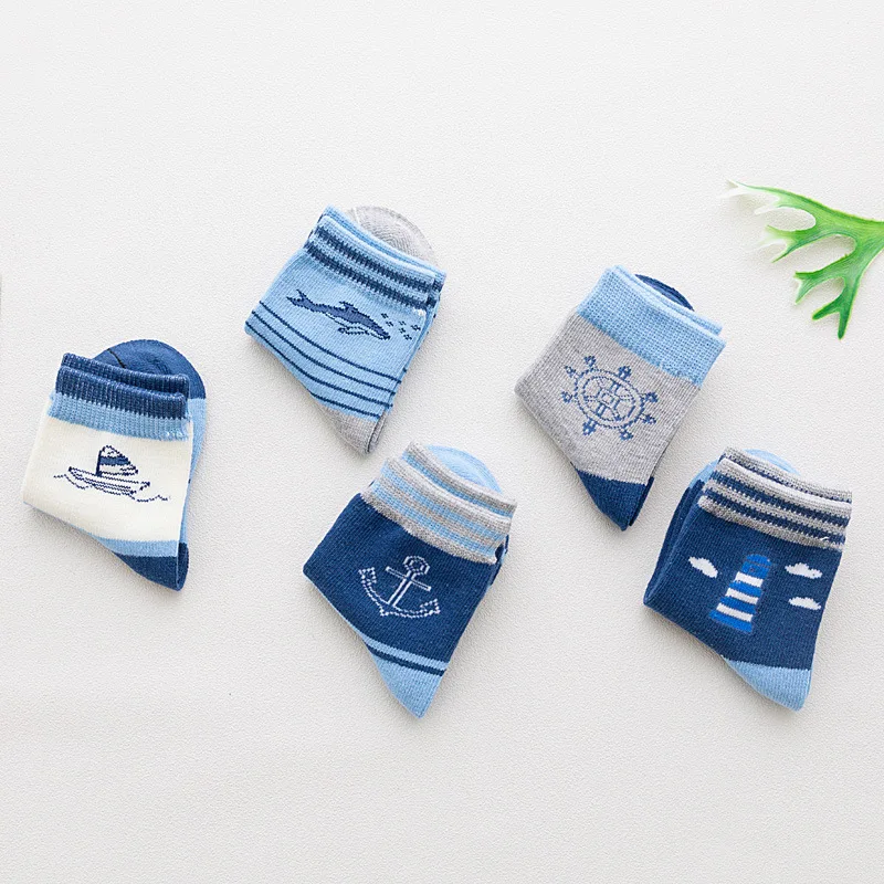 

5 Pair/lot Baby Socks Neonatal Summer Mesh Cotton Polka dots plain stripes Kids Girls Boys Children Socks For 1-12 Year