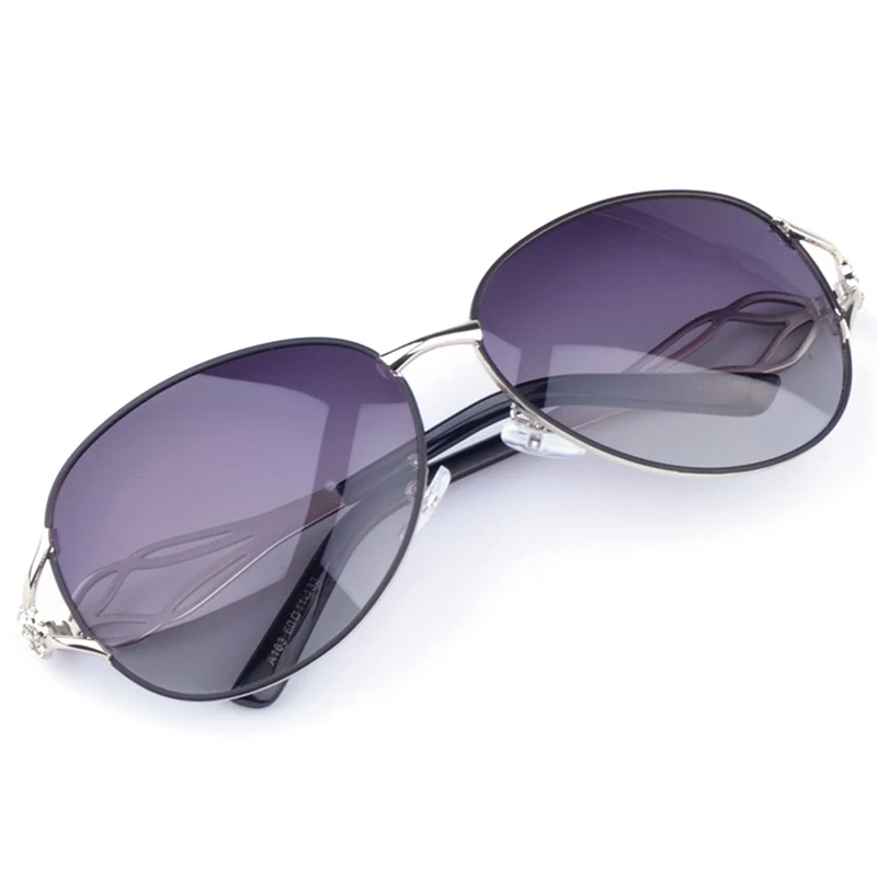 Очки солнцезащитные стразы женские поляризационные дизайнерские Элегантные