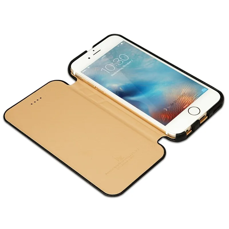 Jisoncase Флип футляр Из Натуральной Кожи Мобильного Телефона Чехол Для айфон 6 6 S 4.7 дюймов Случаи Обложка для айфон 6 s