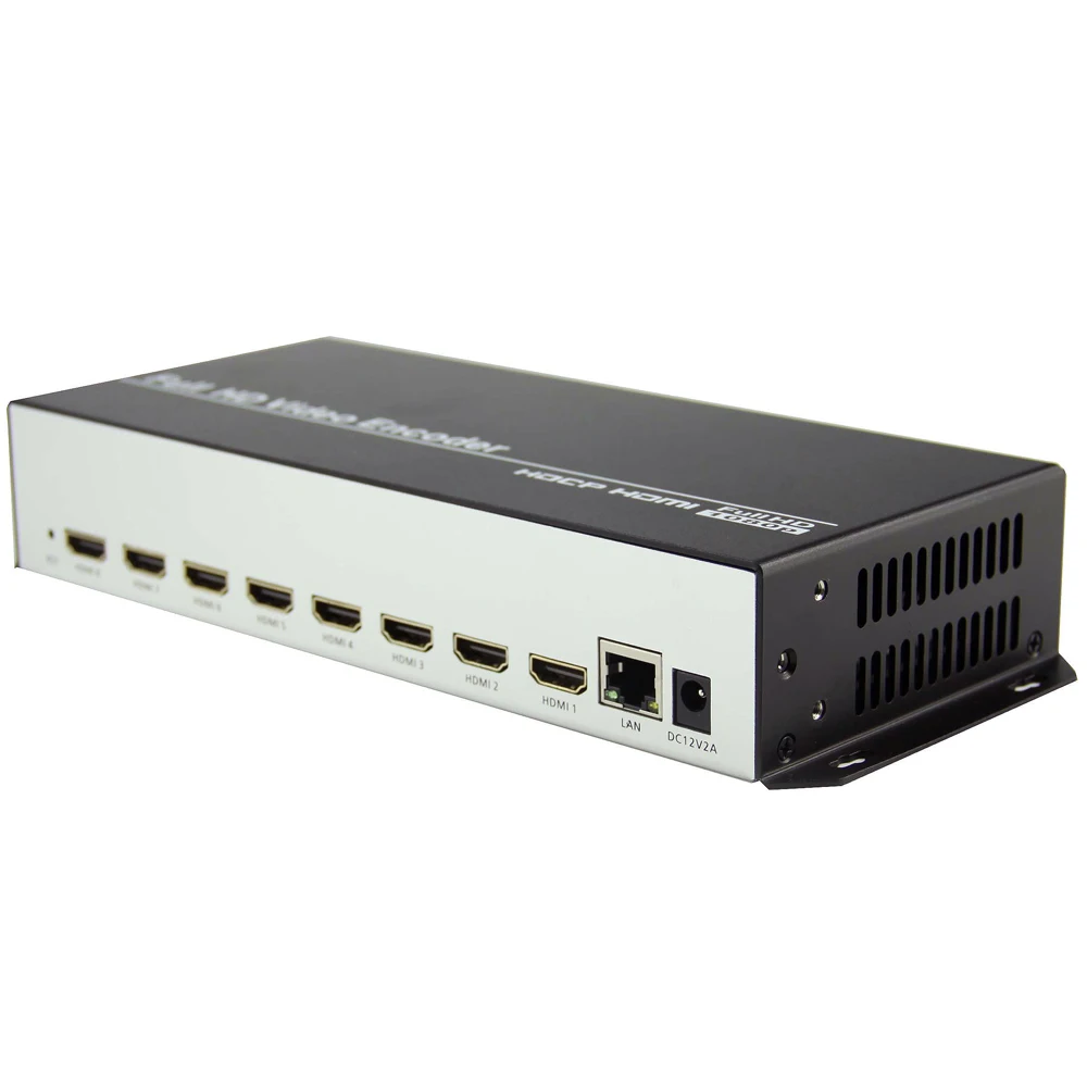 1 H.264 HDMI к IP видеокодер IPTV 8 каналов потоковый кодировщик HD H264 с UDP HLS RTMP RTSP HTTP