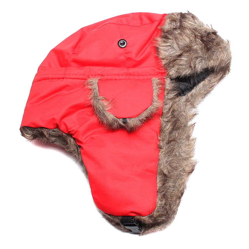 Новая зимняя теплая русская Лыжная Шапка-ушанка с ушами | Аксессуары для одежды