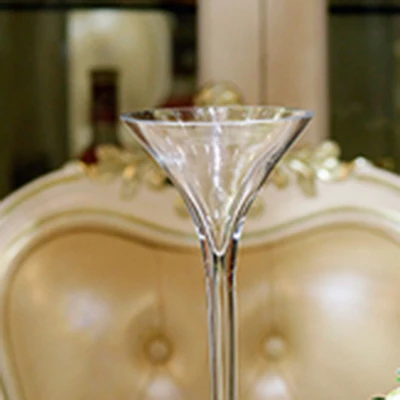 Cocktail cup 30cm Креативная стеклянная ваза Свадебная дорожная лидер прозрачная высокая ваза настольная Террариум стеклянные контейнеры креативная ваза украшение - Цвет: Cocktail cup 30cm