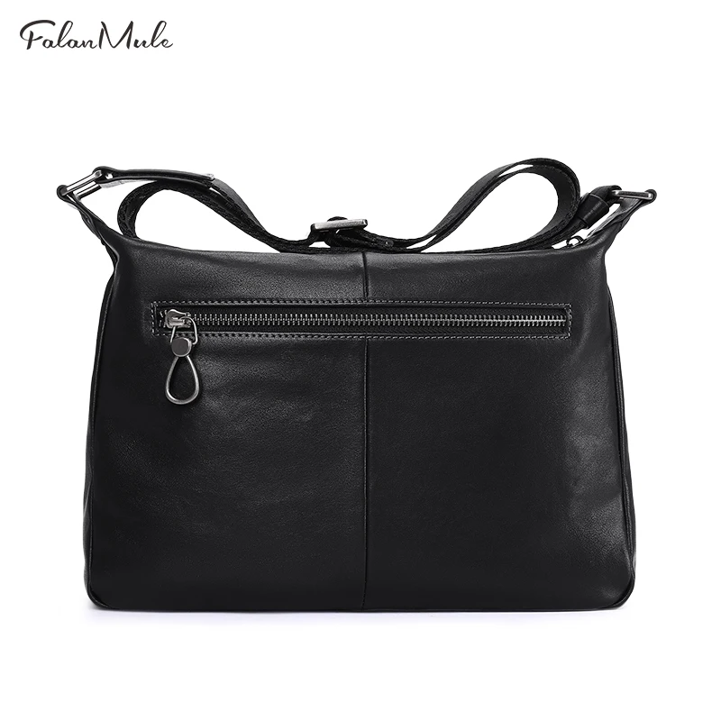 Новая роскошная натуральная кожа сумка Для мужчин Курьерские сумки Портфели