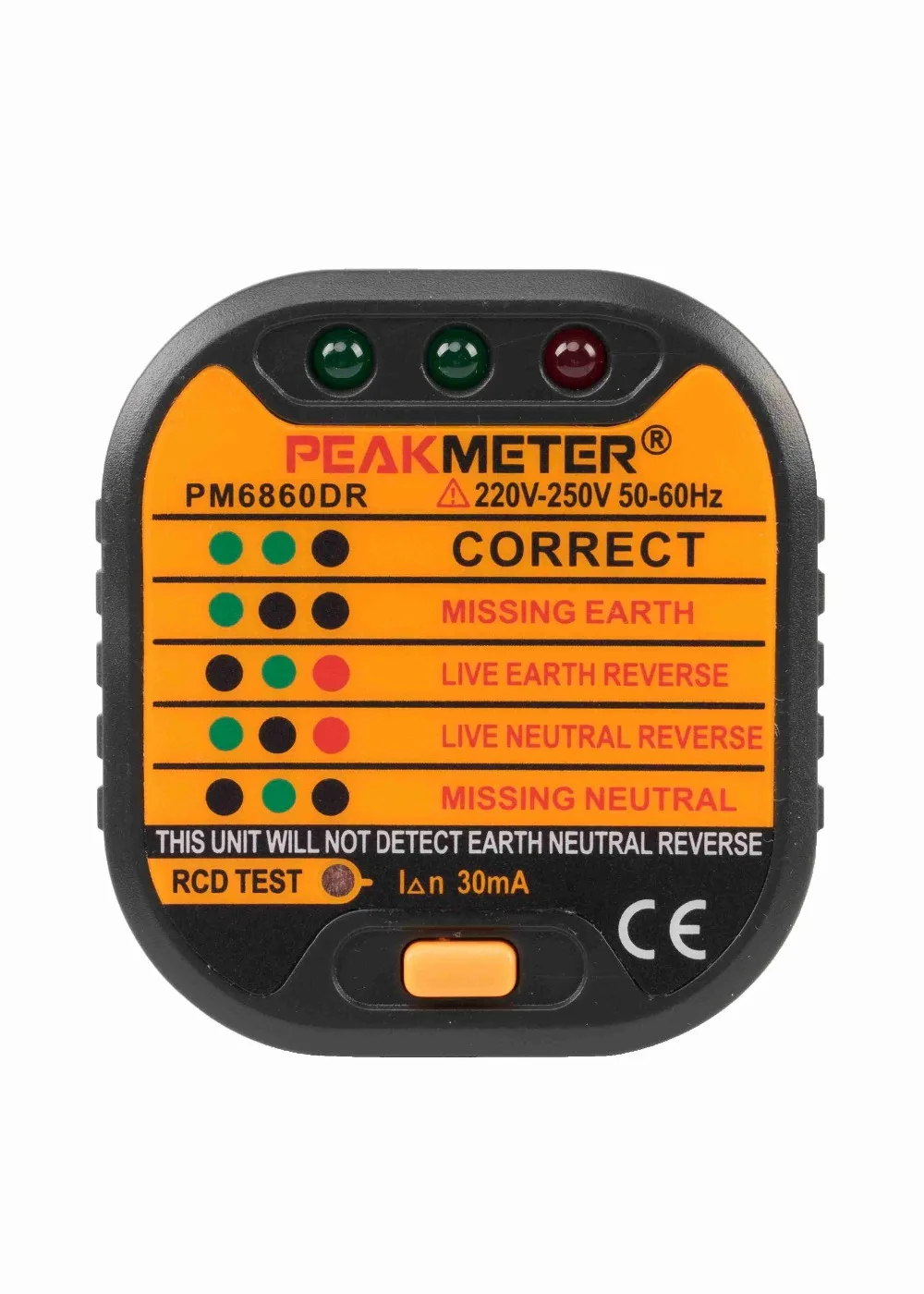 Тест гнезда er PEAKMETER PM6860ER PM6860DR PM6860BG 110 В/220 В с GFCI RCD тест автоматический детектор электричества диагностический тест er