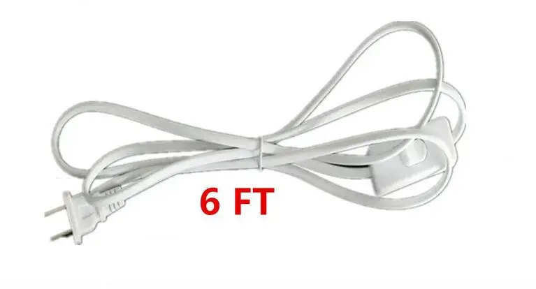 white US plug 1,8 м, черный, белый, прозрачный кабель-переключатель, светильник, модулятор, линейный контроллер для настольной настенной лампы, электрический провод - Цвет: white US plug
