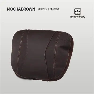 mocha brown Maybach дизайнерская Автомобильная подушка для Mercedes-Benz S класс Автомобильное Сиденье Подголовник кожа удобные мягкие подушки Чехлы Регулируемый стиль - Цвет: mocha brown