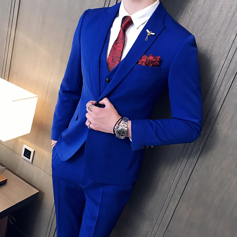 Мужские костюмные костюмы Terno Masculino облегающие белые костюмчики для свадьбы