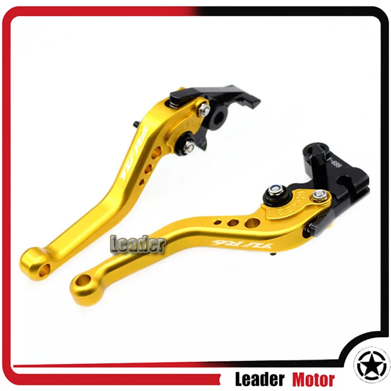 Золотой Для YAMAHA YZF-R6 YZF R6 YZFR6 1999 2000 2001 2002 2003 2004 Аксессуары для мотоциклов Короткие сцепные рычаги логотип YZF-R6 - Цвет: Золотой