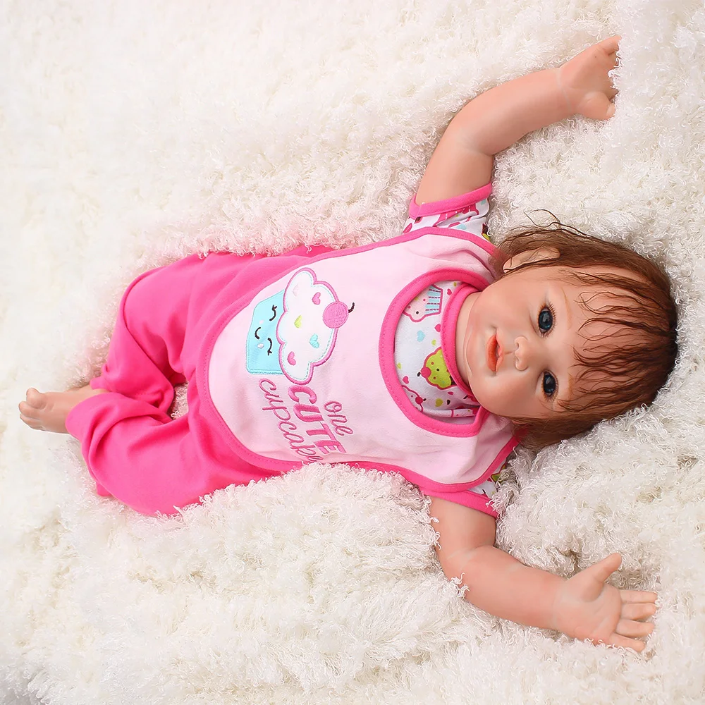 Куклы Bebe куклы для девочек игрушки 20 дюймов силиконовые новорожденных детей