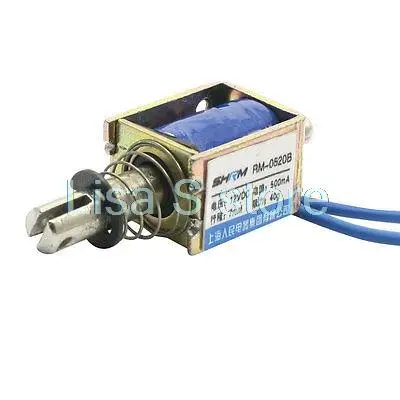 

DC12V 500mA 40g/7mm Pull Push Type Spring Load Solenoid Electromagnet