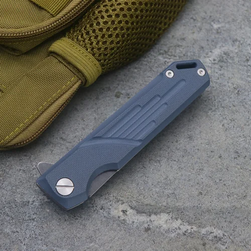 blue EF72 Флип складной нож шарикоподшипник D2 лезвие G10 Ручка Открытый кемпинг многоцелевой охотничий инструмент EDC - Цвет: blue