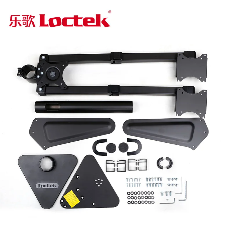 Loctek D2T Настольный 1"-30" тройной дисплей стенд полный движение свободный подъем 3 экран монитор держатель Монтажный кронштейн загрузка 10 кг каждый