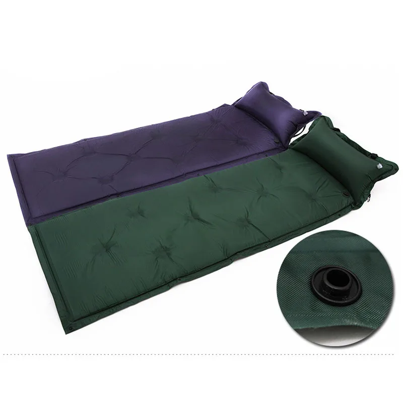 Открытый Кемпинг одиночный складной Автоматический надувной матрас коврик